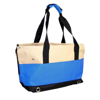 Bolso De Transporte Para Perros Y Gatos, Con 4 Bolsillos Laterales Y Protección Anti-salto De Color Azul