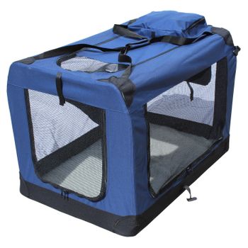 Transportin Para Perros Plegable Yatek De Entradas Laterales Y Superiores Con Alta Visibilidad, Confort Y Seguridad Para Tu Mascota De Tamaño Xxxl (102 X 69 X 69 Cm)