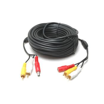 Cable Rca De 15 Mts Para Kits De Visión Trasera Yatek, El81028