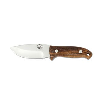 Cuchillo De Caza Salamandra, Hoja De 9,5 Cm, Mango De 10,5 Cm, Total 20 Cm, 200 Gramos, Cachas Bocote, 207051 + Pañuelo Desenfunda