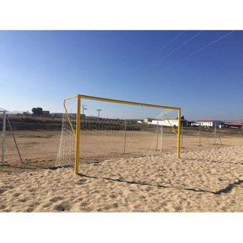 Porterías Futbol-playa Metalicas 100 Mm - Blanco