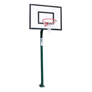 Canastas Minibasket Monotubular Fija -sin Tablero Ni Aro - Con Base Para Anclaje