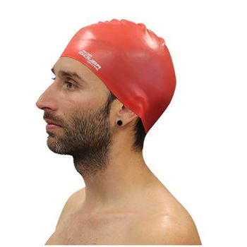 Gorro Natacion Silicona Squba - Senior - Color Rojo