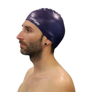 Gorro Natacion Silicona Squba - Senior - Color Marino