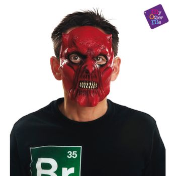 Accesorio Halloween 1/2 Devil Latex Mask Talla Unica