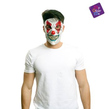 Accesorio Halloween 1/2 Clown Latex Mask Talla Unica