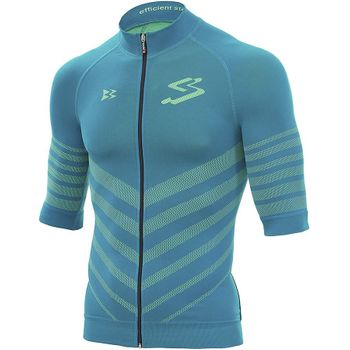 Spiuk Sportline Maillot M/c Biomechanic Unisex Petroleo/fluor