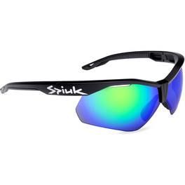 Spiuk Sportline Gafa Ventix-k Lente Espejo Verde Unisex Negro