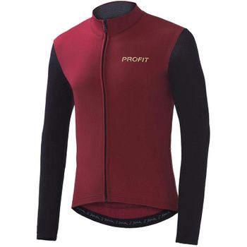 Spiuk Sportline Maillot Manga Larga Profit Cold&rain Hombre Granate