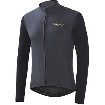 Spiuk Sportline Maillot Manga Larga Profit Cold&rain Hombre Antracita