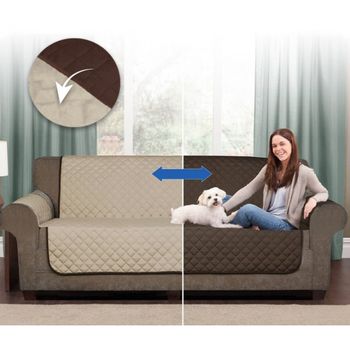 Protector De Sofa Reversible Funda Cubresofa 2/3 Plazas