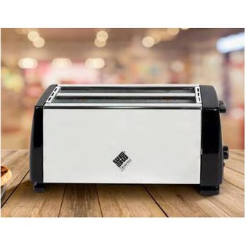 Tostador Eléctrico Doble 4 Rebanadas O Una Grande De Payés 1200w Cuerpo Acero Inoxidable Botón De Parada 7 Niveles De Tostadocalidad Al Mejor Precio Outlet