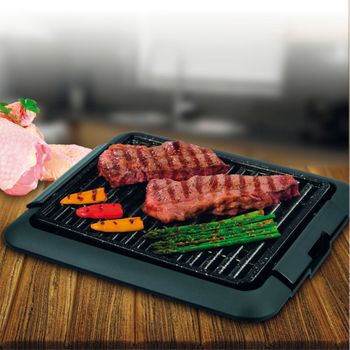 Plancha De Asar Eléctrica Para Carne Y Verduras, Lisa Y Grill De 1500w,  Superficie De 40x25cm Bn3678 con Ofertas en Carrefour