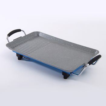 Plancha De Asar Eléctrica Antiadherente, Lisa Y Grill De 1500w Bn3679  Superficie 48x27cm con Ofertas en Carrefour