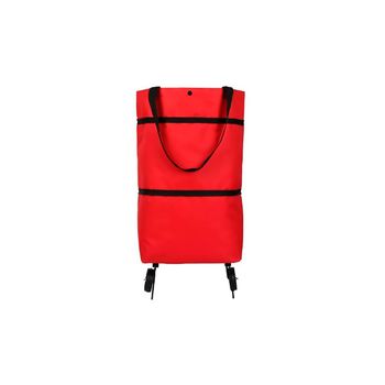 Bolsa de compras plegable con ruedas, carrito de compras plegable con  ruedas, bolsa de carrito de compras con ruedas, bolsas plegables  reutilizables