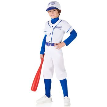 Disfraz De Jugador De Béisbol Azul Infantil