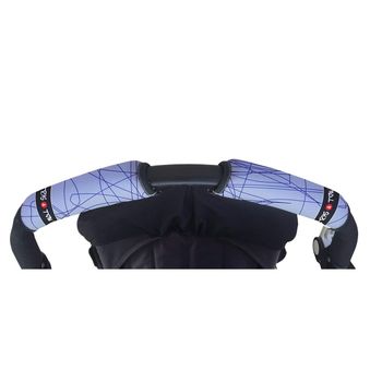 Tris&ton - Funda Empuñadura Horizontal Doble Para Manillar Silla De Paseo (azul)