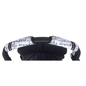 Tris&ton - Funda Empuñadura Horizontal Doble Para Manillar Silla De Paseo (blanco)