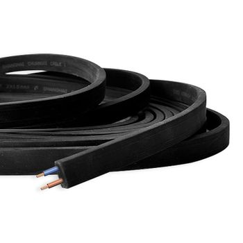 Cable Plano Negro 2x1,5mm2 Para Guirnalda A Medida (venta Por Metros)