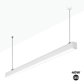 Luminaria Lineal Led Suspensión / Superficie 40w - 120cm - 2500lm