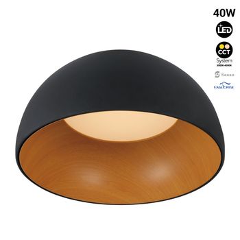 Lámpara De Techo Led "gina" - Efecto Madera - Cct 3000k - 4000k - 40w