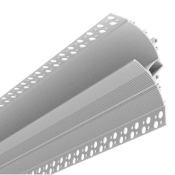 Perfil De Aluminio Tira Led Para Esquinas - Bañador De Pared - 66x120mm - 2 Metros