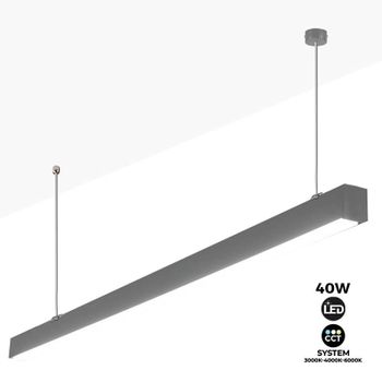 Luminaria Lineal Led Suspensión / Superficie Cct - 40w - 120cm