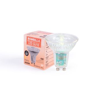 Bombilla Led Gu10 6w Cristal - 800lm - Par16 - 36°