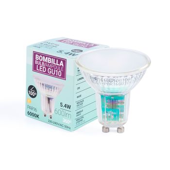 Bombilla Led Gu10 5.4w Cristal - 740lm - Par16 - 100°