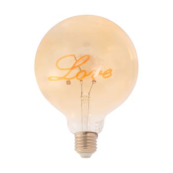 Bombilla Decorativa Filamento "love" - E27 G125 - 4w - 2200k