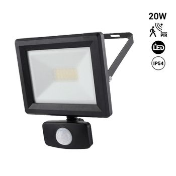 Proyector Led Exterior Con Sensor De Movimiento- Ip54 - 120º - 4000k-  20w