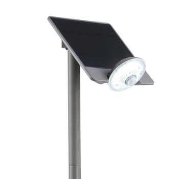 Farola Solar LED UFO 1500 Lúmenes, para Exterior IP65, Mando a Distancia  Incluido, con Sensor de Presencia