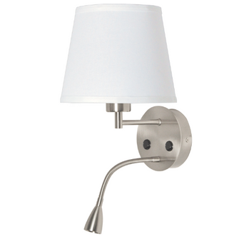 Aplique De Pared "pair" E27 Con Foco Led De Lectura 3w