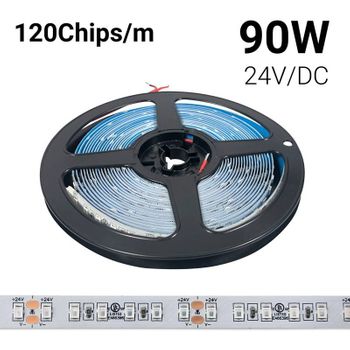 Tira Led 24v Dc - 18w/m - Colores - 10mm - Ip20 - Rollo 5 Metros - 120ch/m