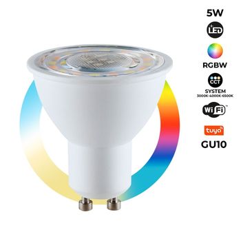 Bombilla Inteligente Led Wifi Gu10 - Rgbw + Cct - 5w