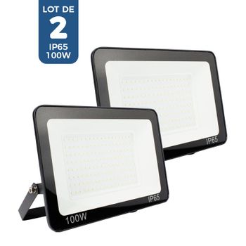 Pack De 2 Focos Proyectores Para Exterior Led 100w 7847lm Ip65