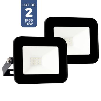 Pack De 2 Focos Proyectores Exterior Led 10w 850lm Ip65