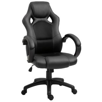 Silla De Oficina Ergonomica Silla De Trabajo Con Ruedas Blanca con Ofertas  en Carrefour