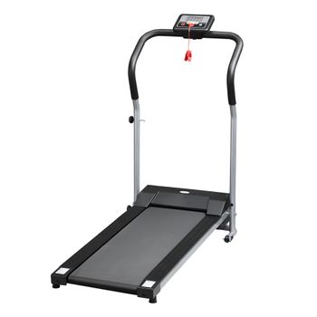 SPORTNOW 2 en 1 Cinta de Correr Plegable Cinta de Andar Velocidad 12 km/h  Superficie de Carrera 36x105 cm Control Remoto Pantalla LED y Ruedas para  Fitness en Casa 135x65x106 cm Negro - Conforama