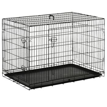 Barrera Seguridad Perros De Acero Abs Pino 75-103x2x74cm-pawhut.negro con  Ofertas en Carrefour