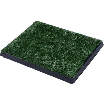 Inodoro De Bandeja Para Perros De Pp Pe 51x63x6 Cm - Pawhut. Verde