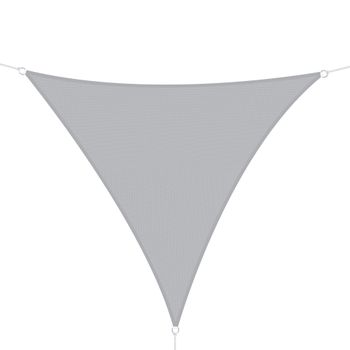 Toldo Vela Triangular Terraza De Poliéster 3x3x3 M - Outsunny. Gris