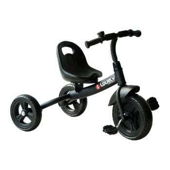 Triciclo Para Niños Negro Homcom