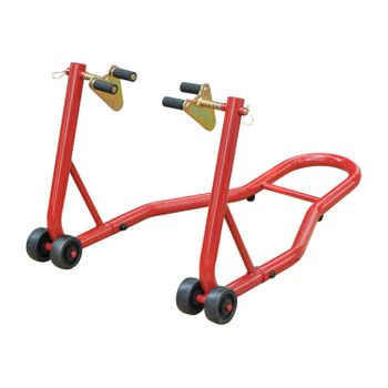 Caballete Elevador Universal Homcom Acero 80x50x40cm, Rojo