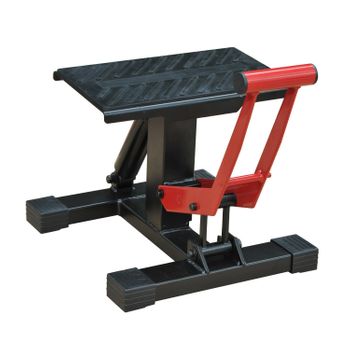 Caballete Elevador Taller Homcom Acero, 28x17,5x35,5 Cm, Rojo Y Negro