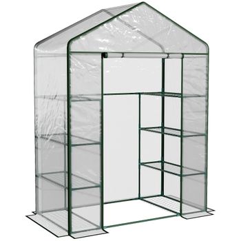 Caseta De Jardín Con Puerta De Acero 142x84x189 Cm-outsunny.verde con  Ofertas en Carrefour