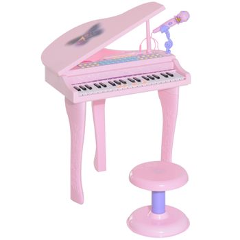 Piano Infantil Rosa com Teclas - 000290 TERRACO