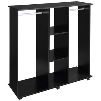 Armario De Tela Compartimentos Y Varillas Negro 45x150x176 Cm Vidaxl con  Ofertas en Carrefour