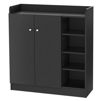 Armario Modular De Plástico Acero Homcom 125x32x125 Cm-negro Y Blanco con  Ofertas en Carrefour