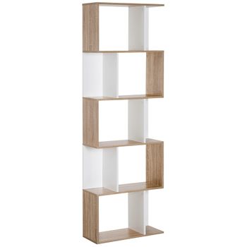 Estantería De Melamina De Madera Homcom 91,5x29,5x91,5 Cm - Blanco con  Ofertas en Carrefour